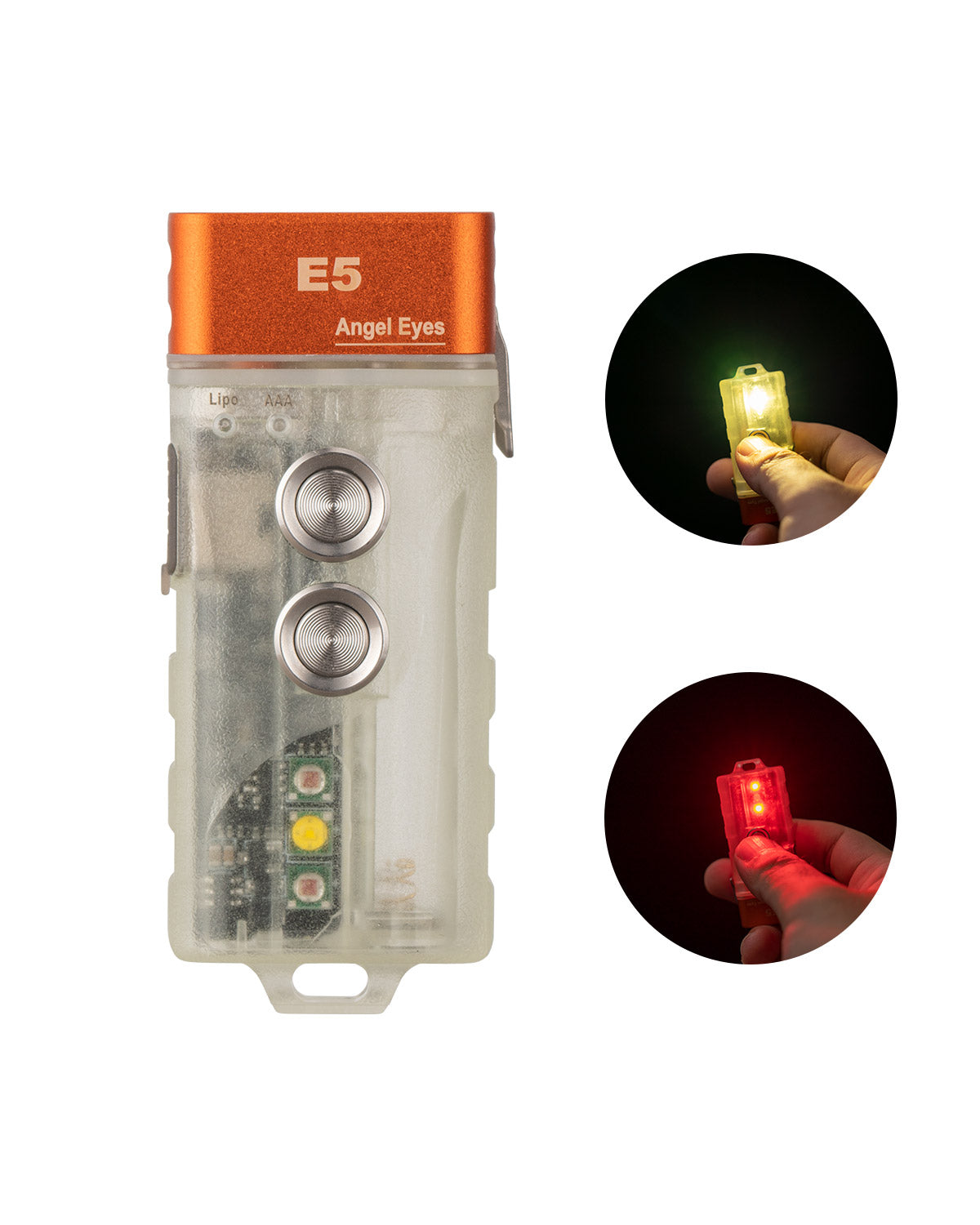 RovyVon Angel Eyes E5 GITD Hybrid Keychain Flashlight – RovyVon USA